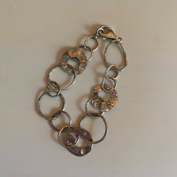 Silpada Sterling Silver Paper Chain Bracelet Retired - Picture 3 of 3
